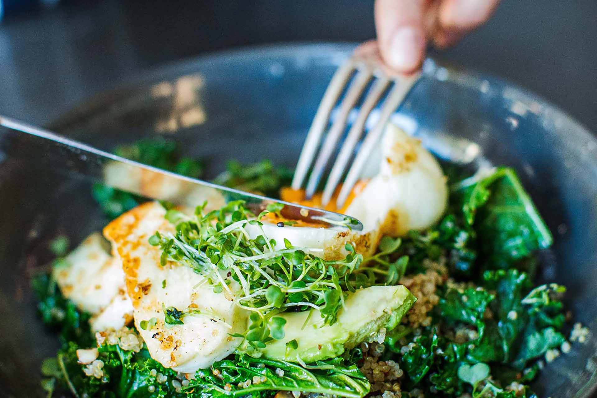 Super Easy Egg and Green Bowl Salad